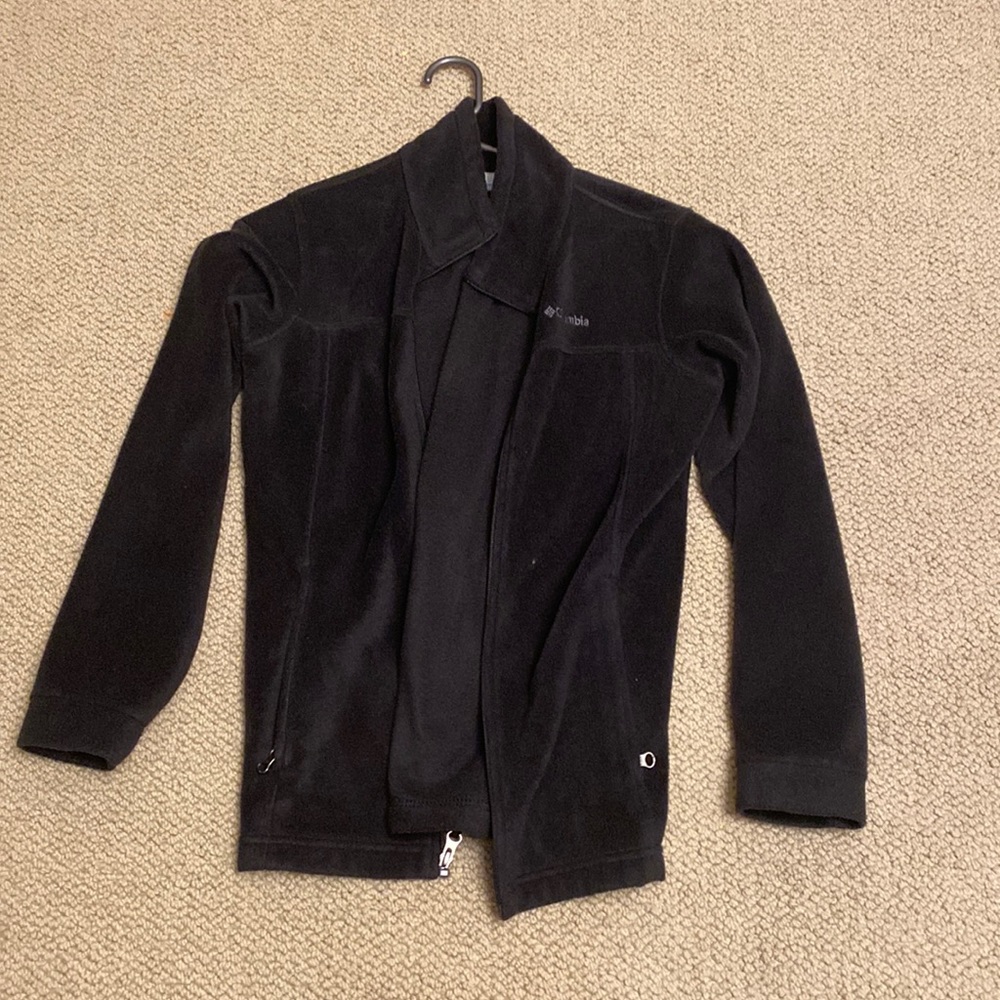 Columbia Black Fleece Jacket Boys Large
